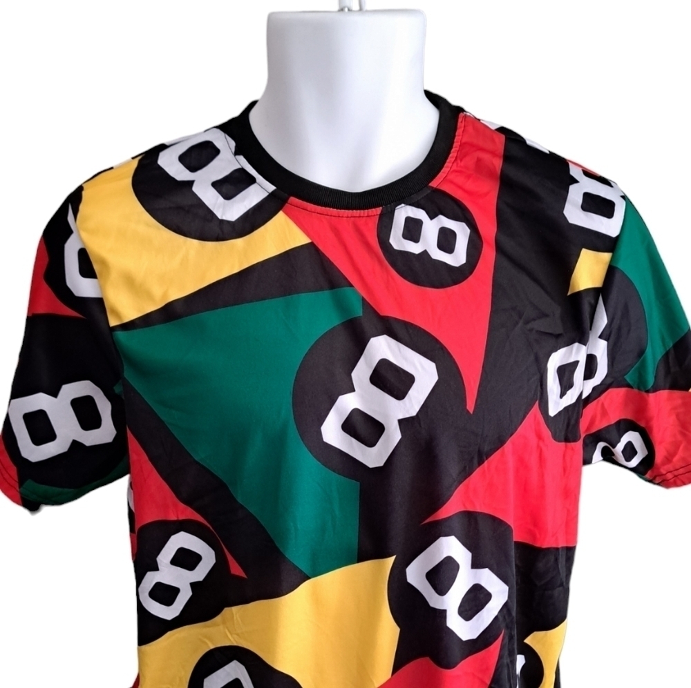 VTG Oh Snap! Drill Clothing T Shirt TEE Retro 8 Ball pool Print Short Sleeve Med